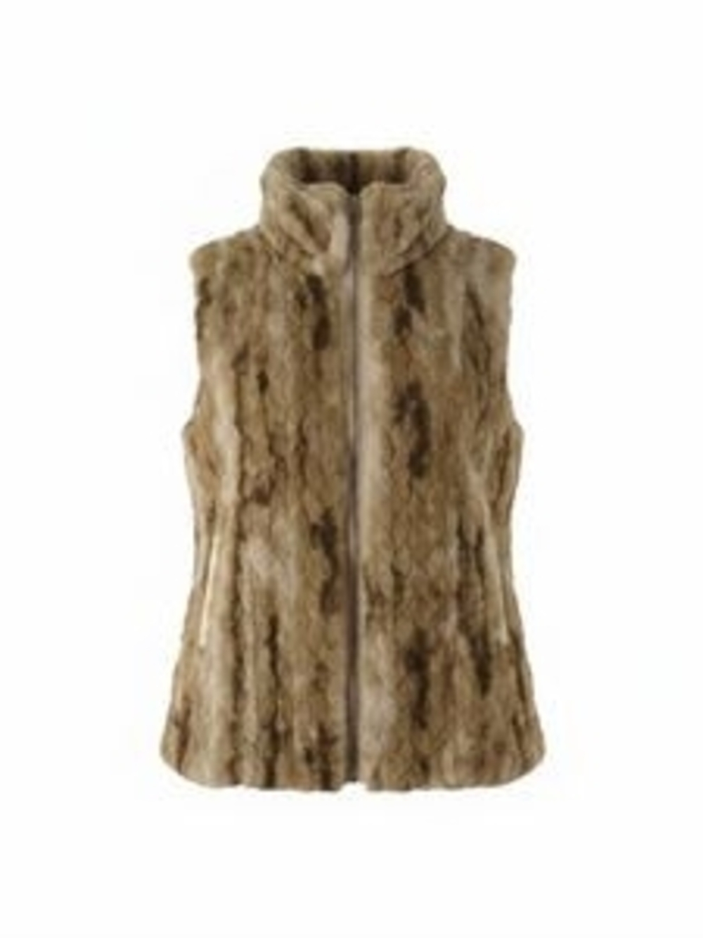 Tahari Faux Fur Vest, Size: Petite Large (Women)